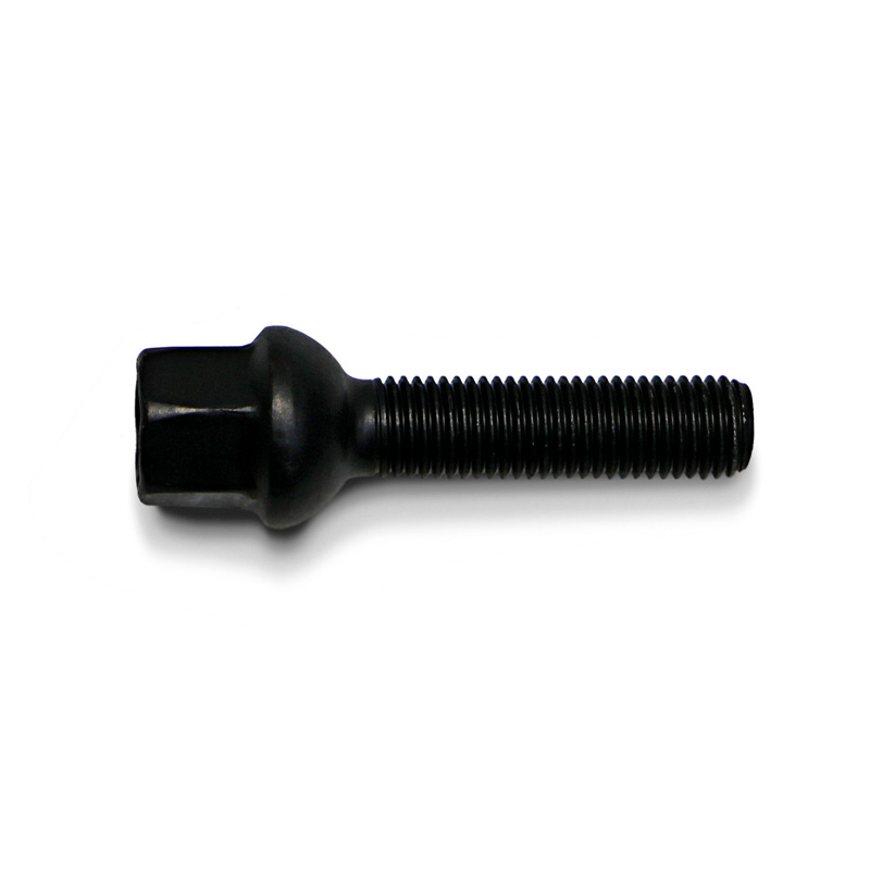 H&R Wheel bolt Round-Head R12 M12x1.50 - Length 52mm - Black