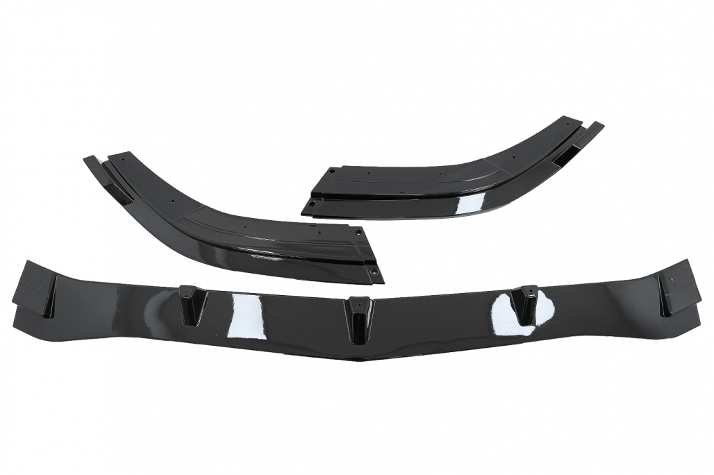 Voorspoiler Mercedes E-Klasse W212 13-16 Glans Zwart