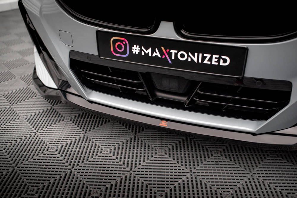 Voorspoiler V.1 BMW 2 Serie G42 Coupe M Pakket & M240i Maxton Glans Zwart