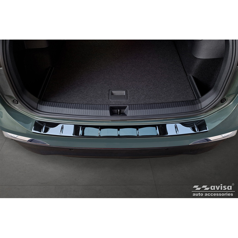 Zwart-Chroom RVS Achterbumperprotector  Volkswagen Tiguan (CT1) 2024- 'Ribs'