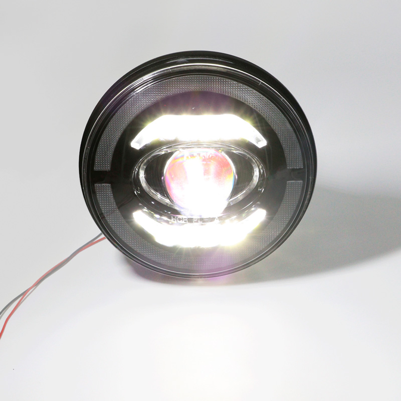 Set LED Koplampen -  Hummer/Jeep/Land Rover/Mazda/Volkswagen diverse modellen - Zwart
