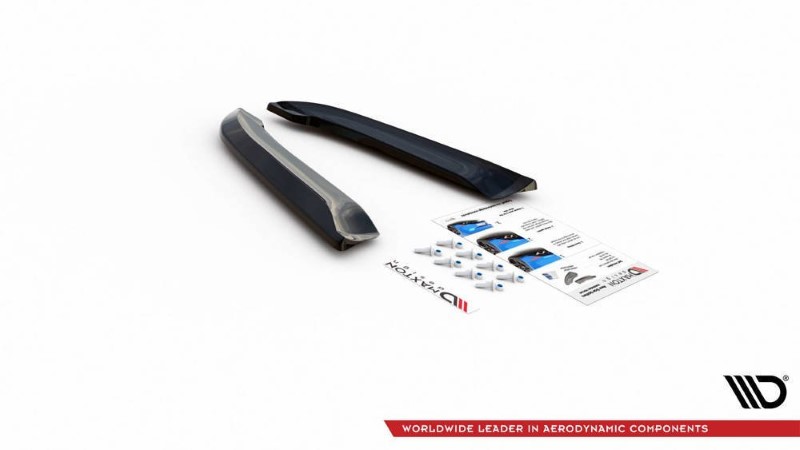 Achterzij Spoilers Audi RS4 Sedan B7 V.2 Glanzend Zwart