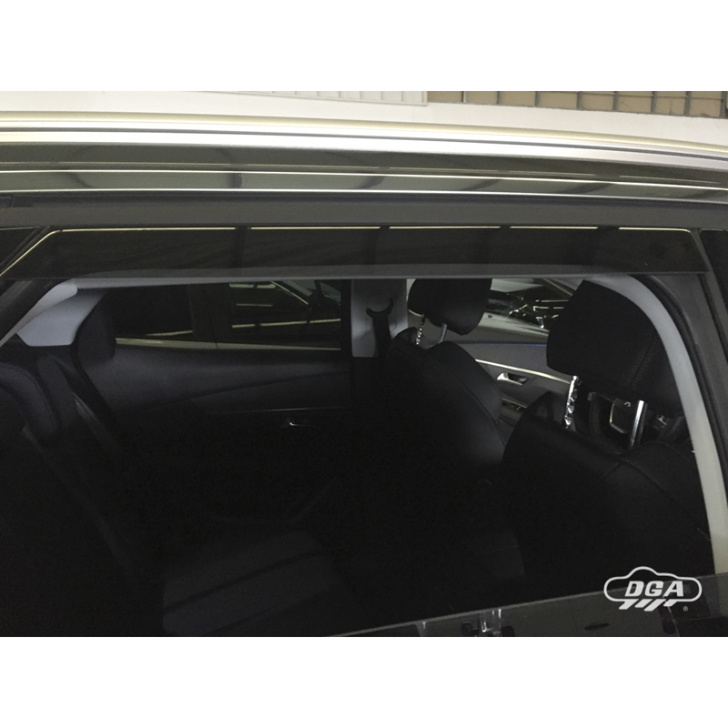 DGA Zijwindschermen (Achter)  Peugeot 3008 II 2016-2024 (2-delig)