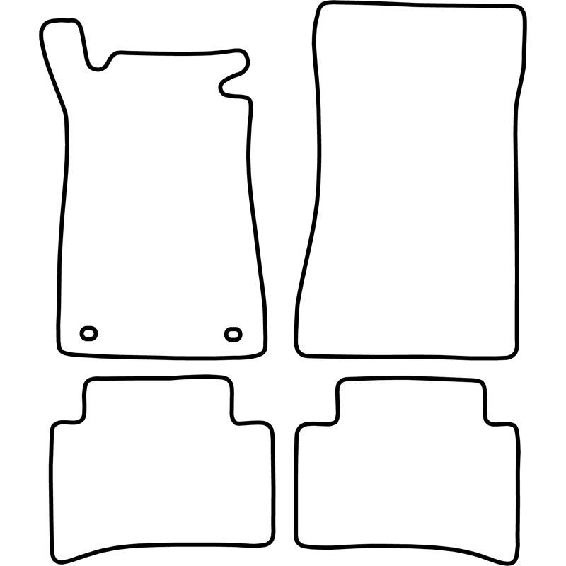 Automatten Velours  Mercedes C Klasse W202 1993-2000