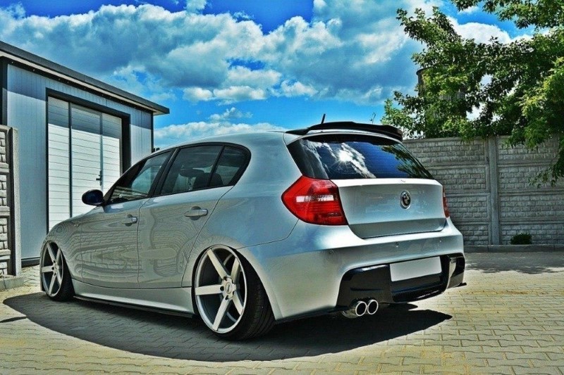 Achterzij Spoilers BMW 1 E87 Standaard/M-Performance Glanzend Zwart
