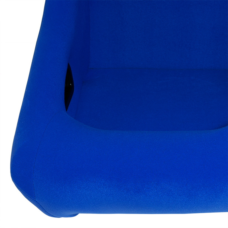 Sportstoel 'Zandvoort' - Blauw - Vaste rugleuning - incl. sledes