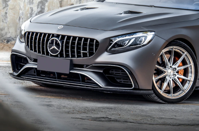 Mercedes Benz C217 S63/S65 AMG Coupe BKSS Style Carbon Fiber Voorspoiler 2018-2021