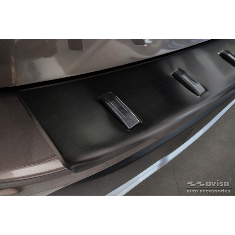 Zwart RVS Achterbumperprotector  Subaru Forester (SK) 2018-2024 'STRONG EDITION'