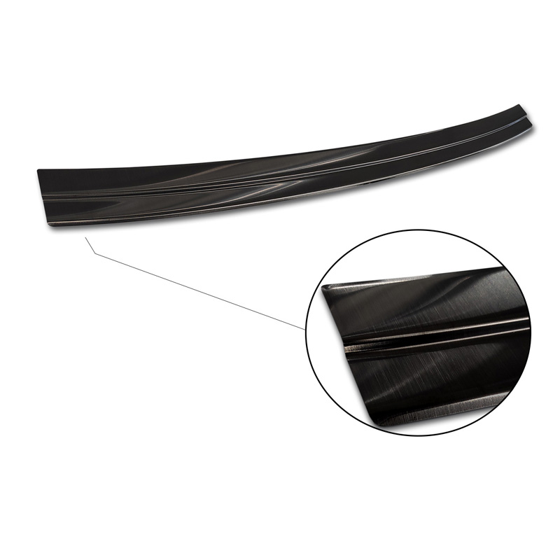 Zwart RVS Achterbumperprotector  Audi Q7 (4M) 2015-2019 & FL 2019- incl. S-Line