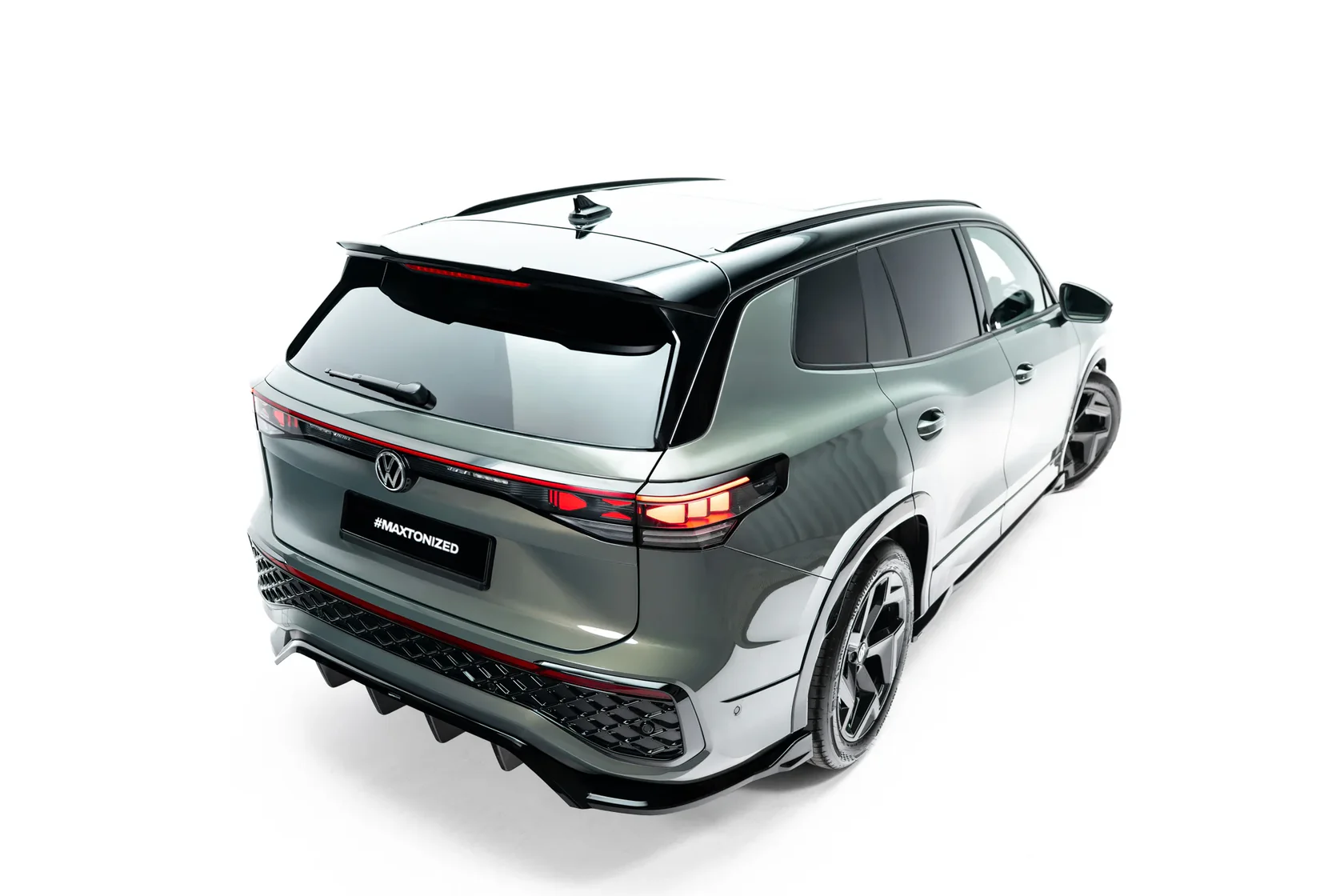 Spoiler Cap Volkswagen Tayron R-Line Mk1 Glans Zwart