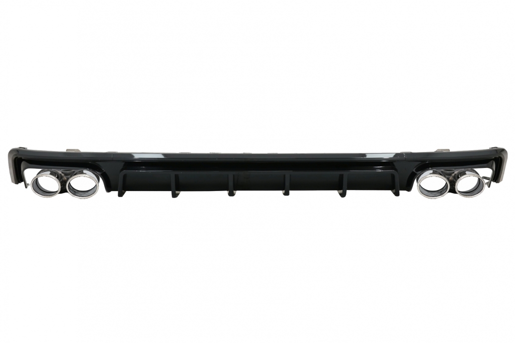 Diffusor Audi A6 S-Line C8 Zwart incl. sierstukken Zwart