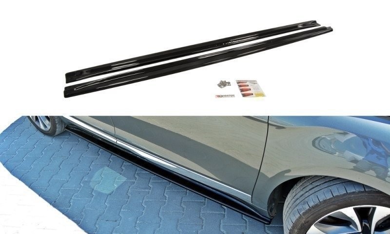Zijskirts Diffusers Citroen DS5 Facelift Glanzend Zwart