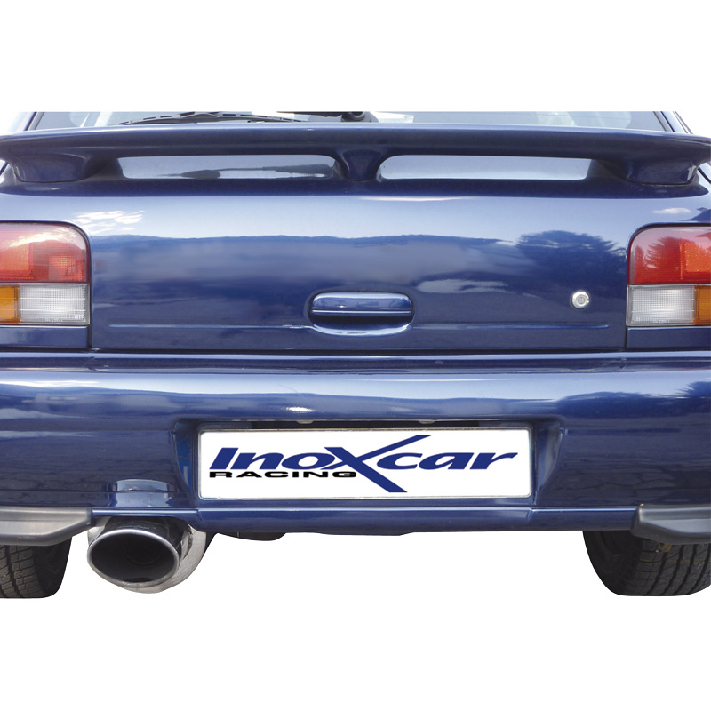 100% RVS Sportuitlaat  Subaru Impreza 4WD 2.0 GT-Turbo -2000 150x105mm