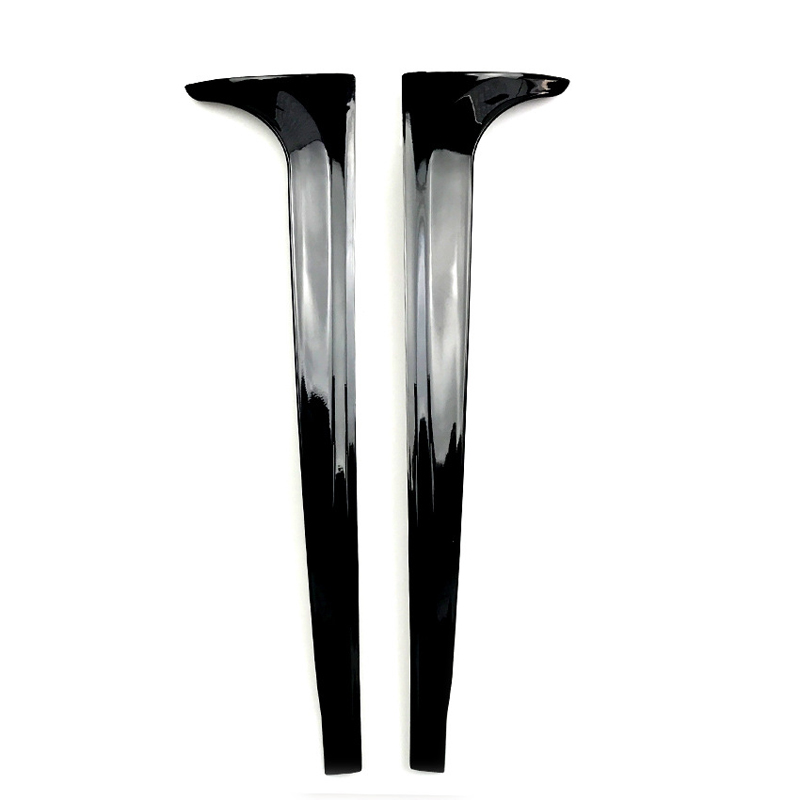 Set achterruit side-spoilers  Volkswagen Polo (AW1) 2017- (ABS Glanzend zwart)