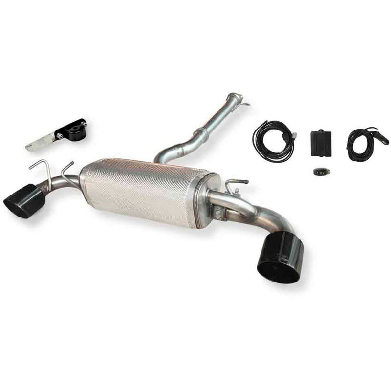 Ulter Sport Dubbele RVS Sportuitlaat  Toyota GR Yaris Mk2 2024- 206kW 2x115mm Zwart RVS