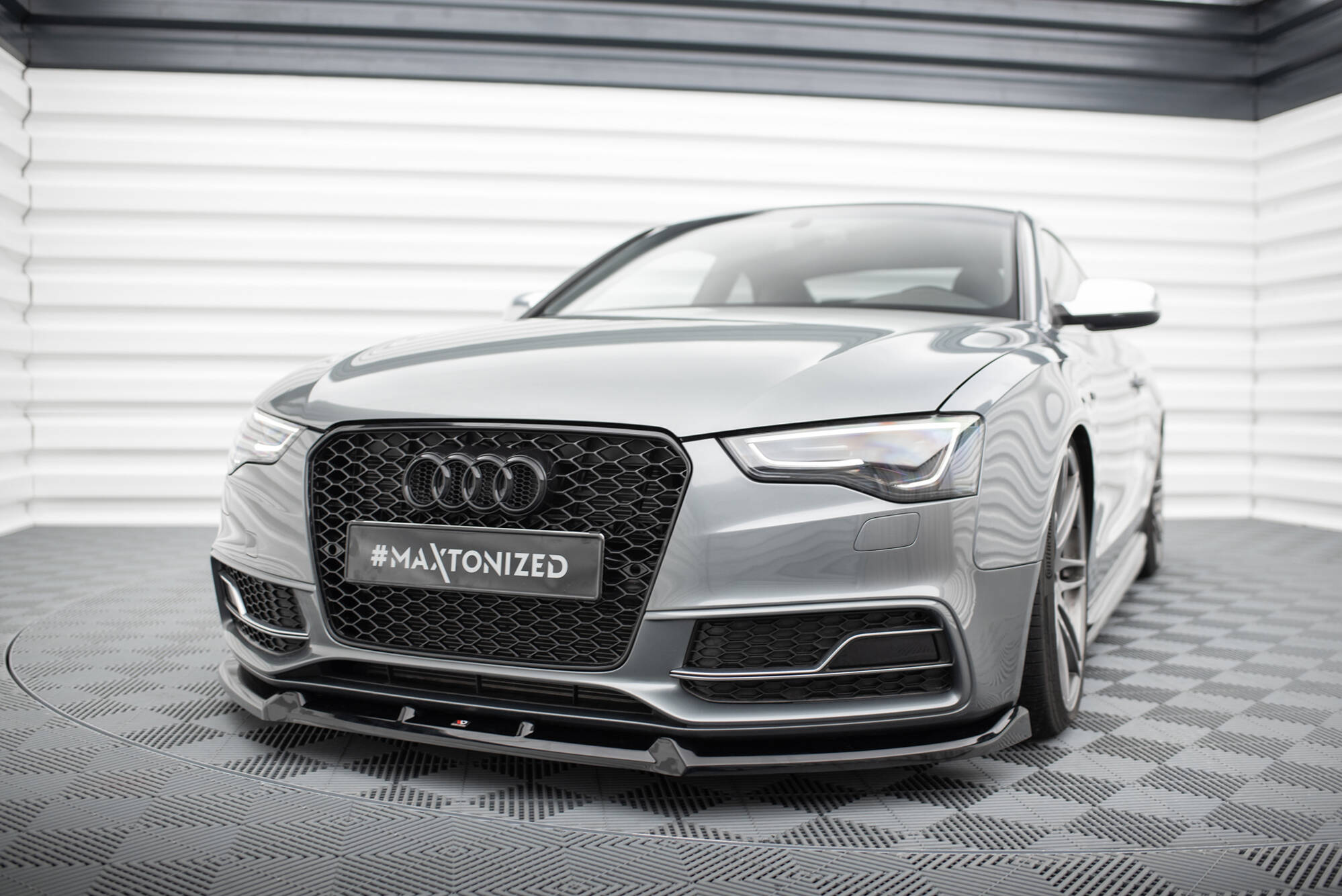 Bodykit Audi S5 Coupe 8T Facelift Maxton Glanzend zwart