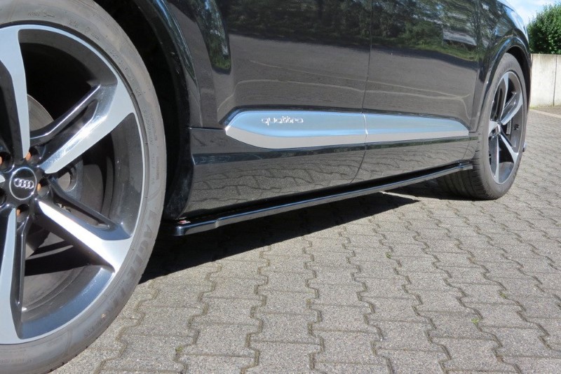 Zijskirts Audi SQ7 / S-Line Maxton Glanzend Zwart