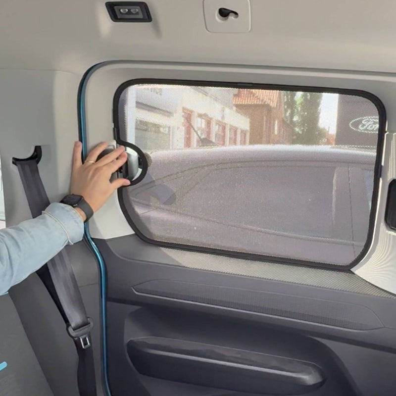 SunClip Zicht- & Zonwering  Volkswagen Caddy Maxi Van 2022- & Ford Grand Tourneo Connect 2022- (met uitzetramen)