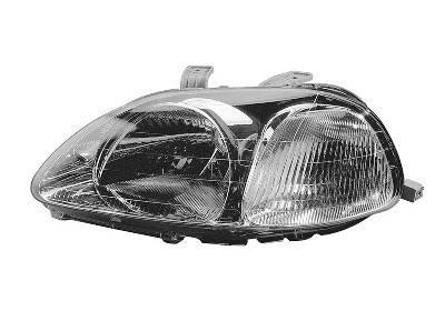 koplamp, type Stanley, H4, elektr verstelb, rechts,-12/1998 Hond