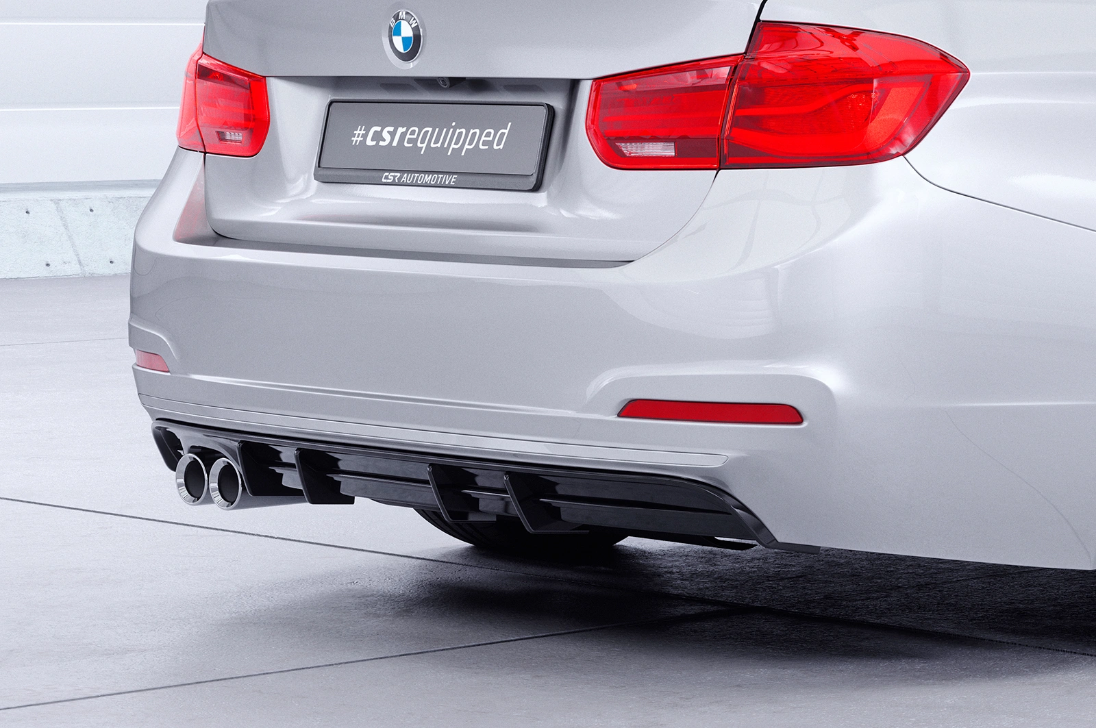 Diffuser BMW 3er F30 / F31 Limo / Touring Glans zwart