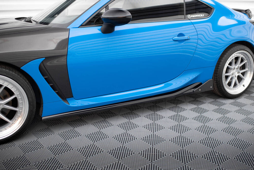 Zijskirts V.1 met Canards Toyota GR86 Maxton Glans Zwart