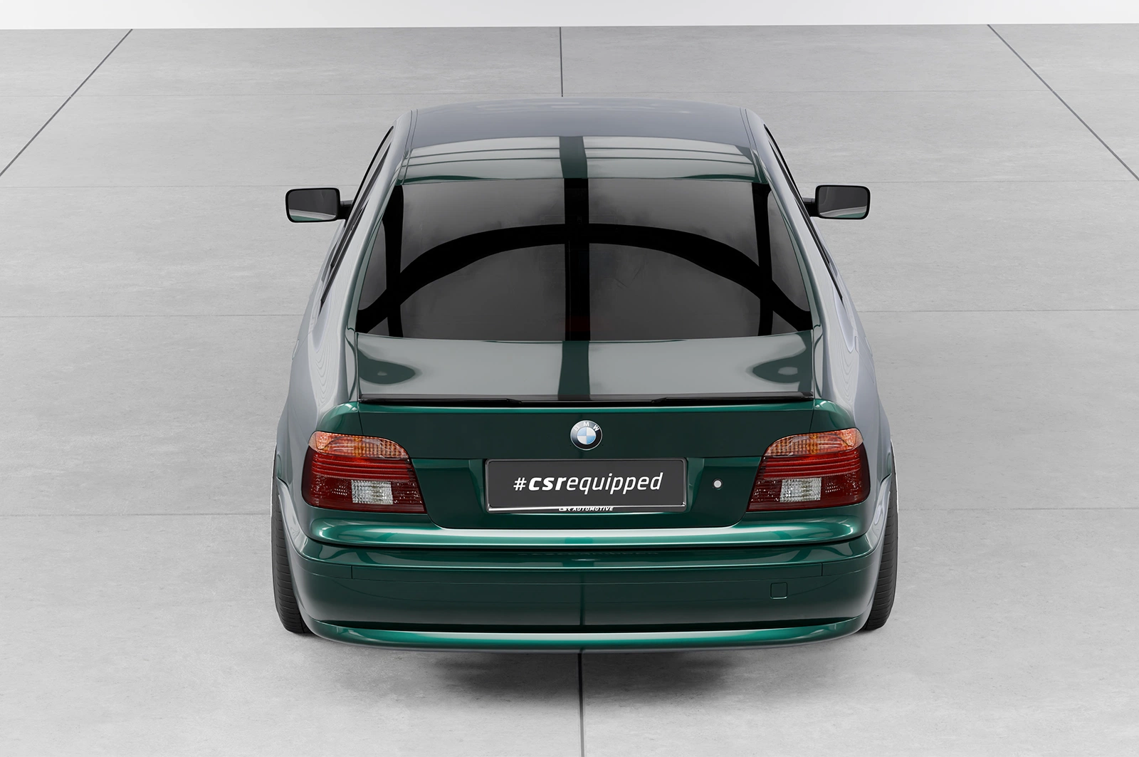 Achterspoiler BMW 5er E39 Limousine glans zwart CSR