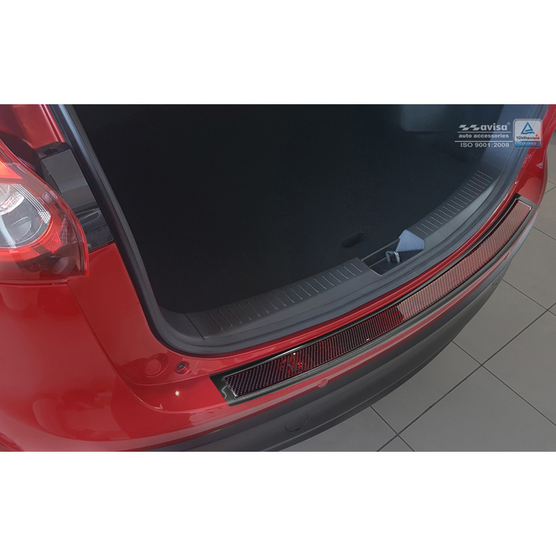 RVS Achterbumperprotector 'Deluxe' Mazda CX-5 2014- Zwart/Rood-Z