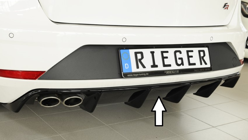 Diffusor Seat Leon ST FR 5F Station Wagon Rieger Glossy Black