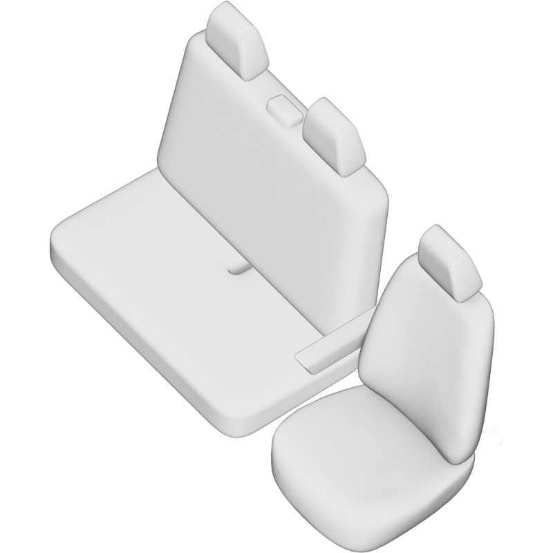 Original Design Stoffen Stoelhoezenset 2+1  Mercedes Vito 2014-