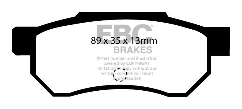 EBC Brakes HONDA Civic CRX 1.6 ESi VTec (EH6) 95-98 Remblokken a