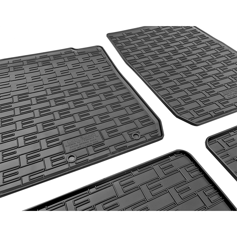 CIKCAR Rubber matten  Dacia Spring EV Facelift 24- (4-delig + montagesysteem)