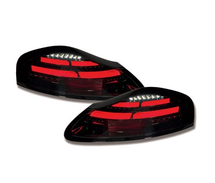 Achterlichten Porsche Boxster 986 LED met dynamic knipperlicht black/smoke
