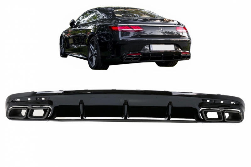 Diffuser Mercedes S-Class C217 Coupe (2014-2020) S63 Facelift Design Sierstukken