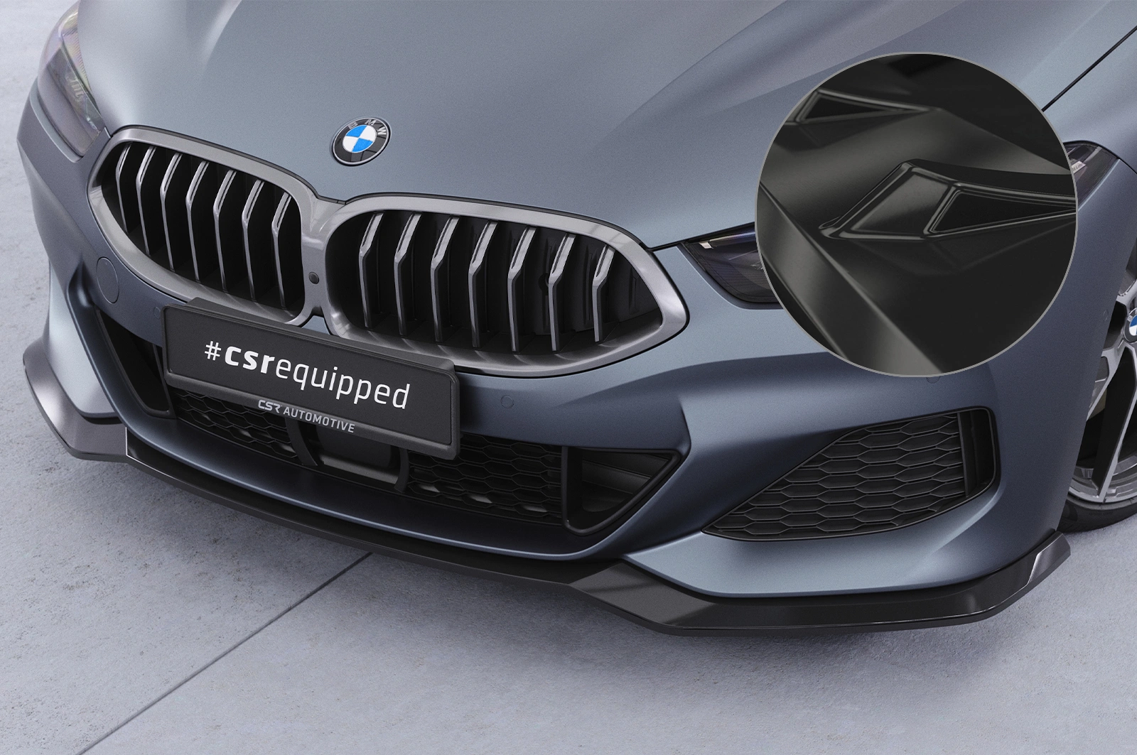 Voorspoiler BMW 8er G14, G15, G16 Glans Zwart (2019 - heden)
