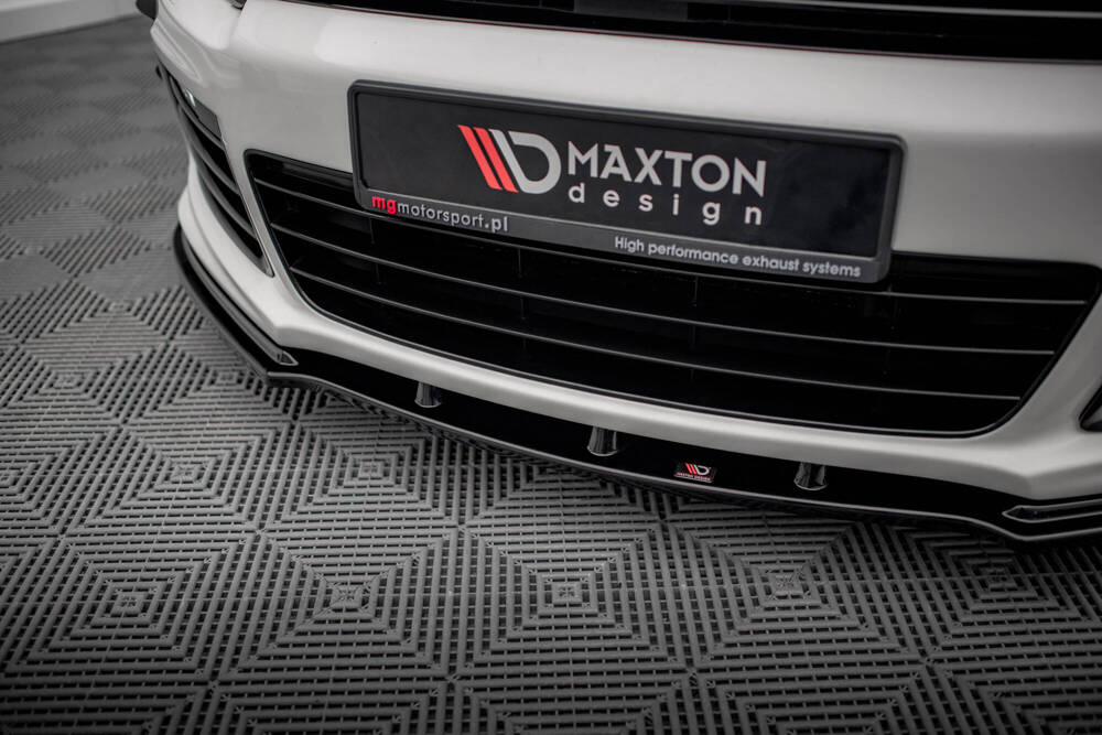 Voorspoiler V.1 Volkswagen Scirocco R Maxton Glans Zwart