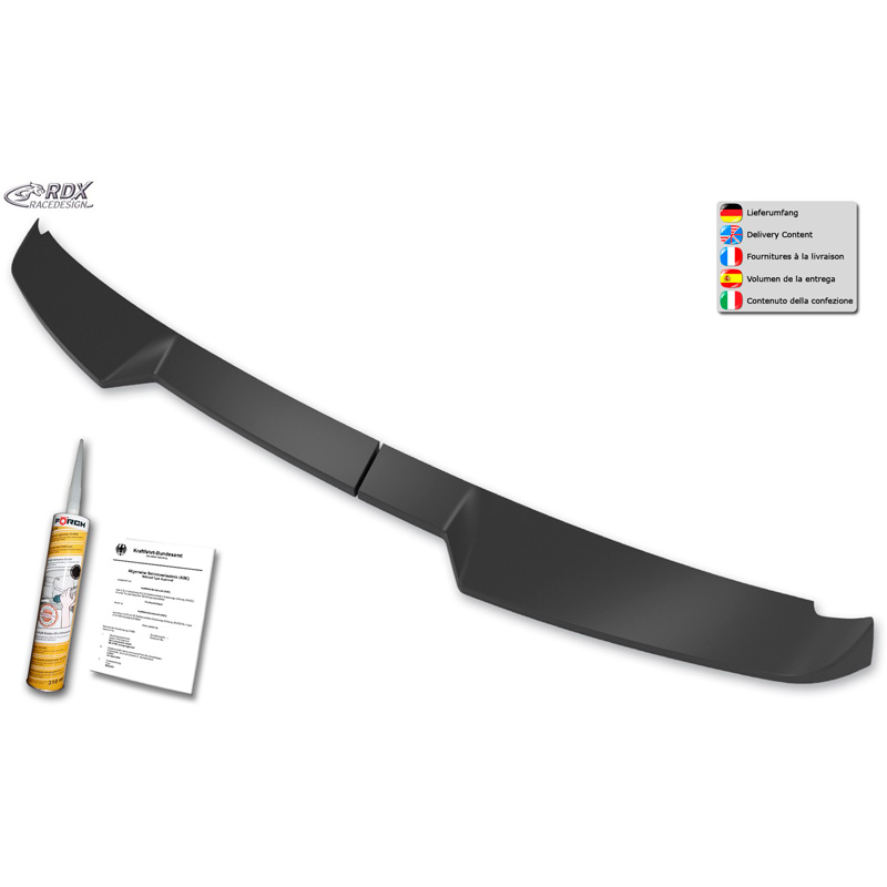 Dakspoiler  Volkswagen Caddy V Box/MPV 2020- (met 2 achterdeuren) (PU)