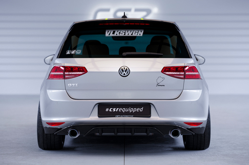Diffuser Volkswagen Golf 7 Basis / GTI / GTD / GTE 12-17 CSR Glans Zwart