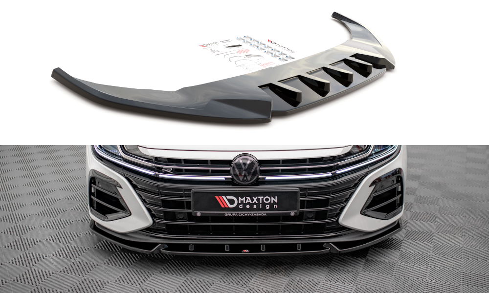 Voorspoiler V.2 Volkswagen Arteon R Maxton Glans Zwart