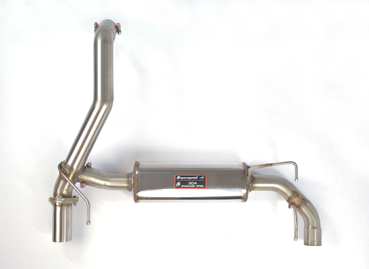 595 ABARTH 1.4T "Turismo/Competizione" (160 Hp) (Ø65 with valve) '12 -> '15 Rear exhaust right - lef