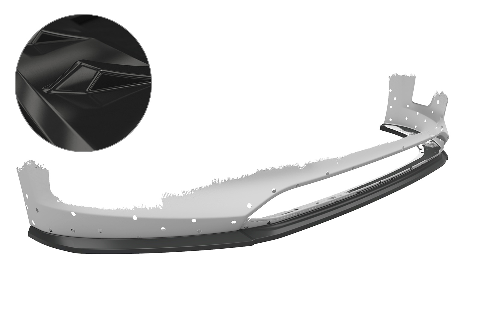 Voorspoiler Hyundai Ioniq CSR Glans Zwart