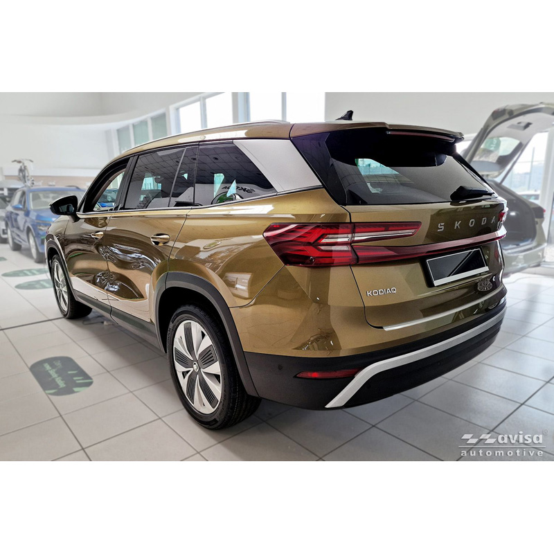 Avisa RVS gepoedercoate Achterbumperprotector  Skoda Kodiaq II 2024- 'Soft Silver'
