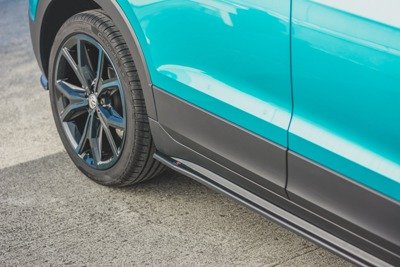 Zijskirts VW T-Cross Glans Zwart