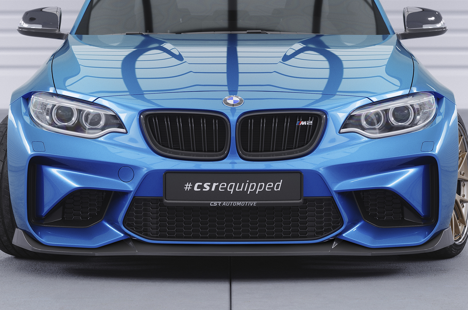 Voorspoiler BMW M2 CSR Glans Zwart