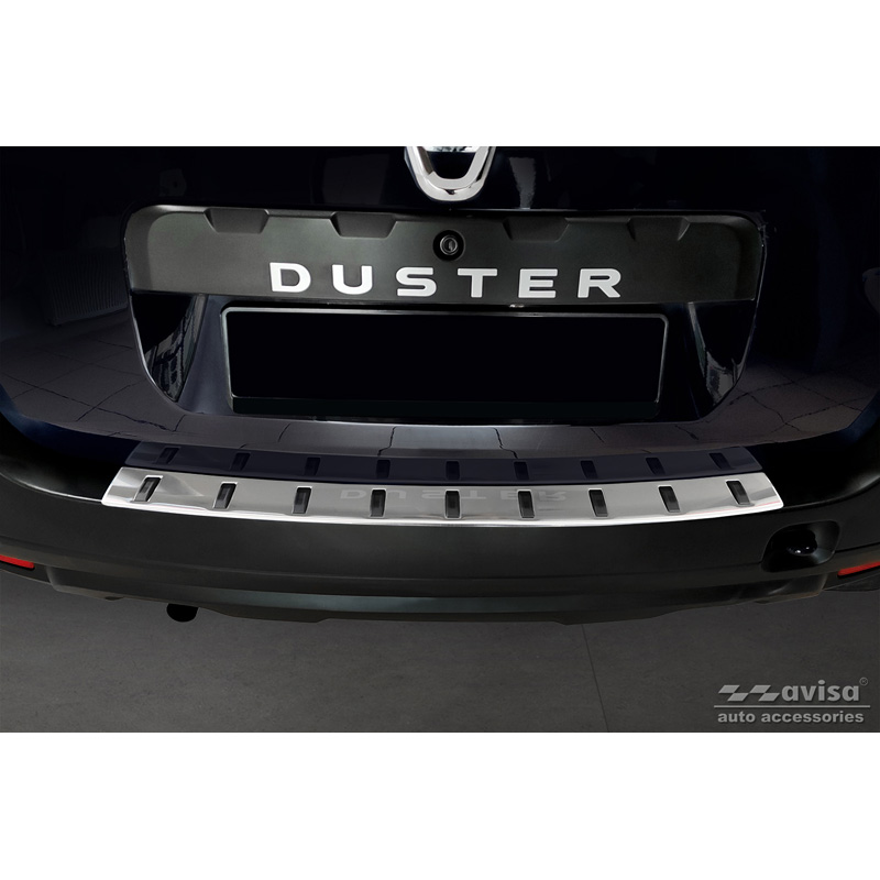 RVS Achterbumperprotector  Dacia Duster 2010-2013 & Facelift 2013-2017 'STRONG EDITION'