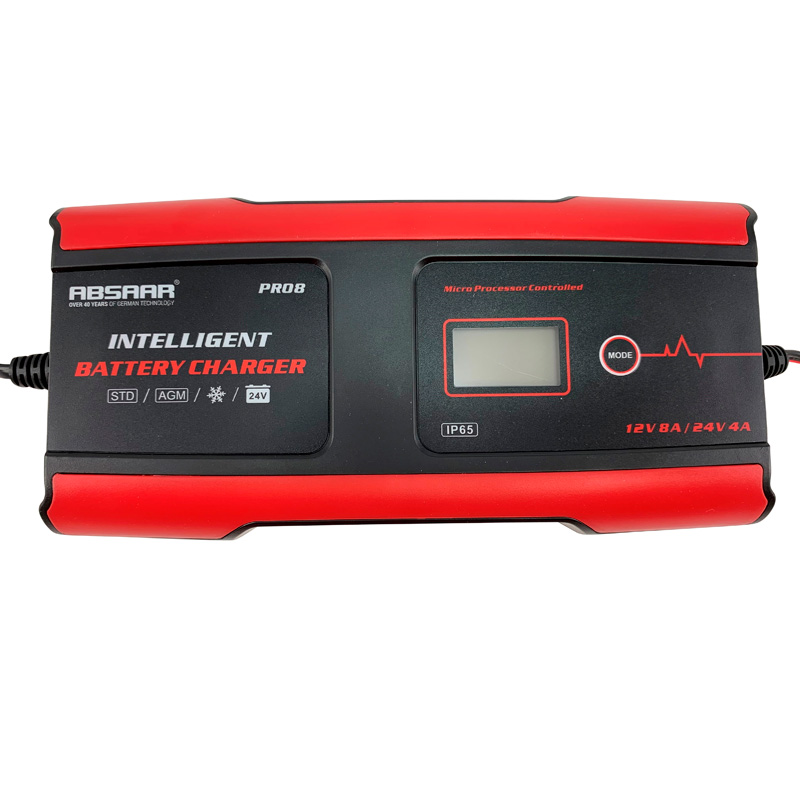 Absaar Pro 8.0 Acculader 12/24V 8A