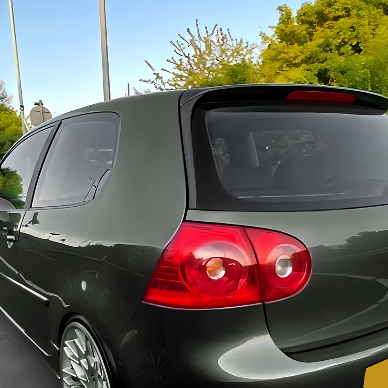 Set achterruit side-spoilers  Vokswagen Golf V HB 2003-2008 (ABS Glanzend zwart)