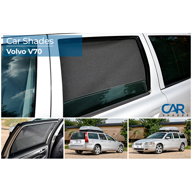 Set Car Shades (achterportieren)  Volvo V70 Station 2007- / XC70 2007- (2-delig)