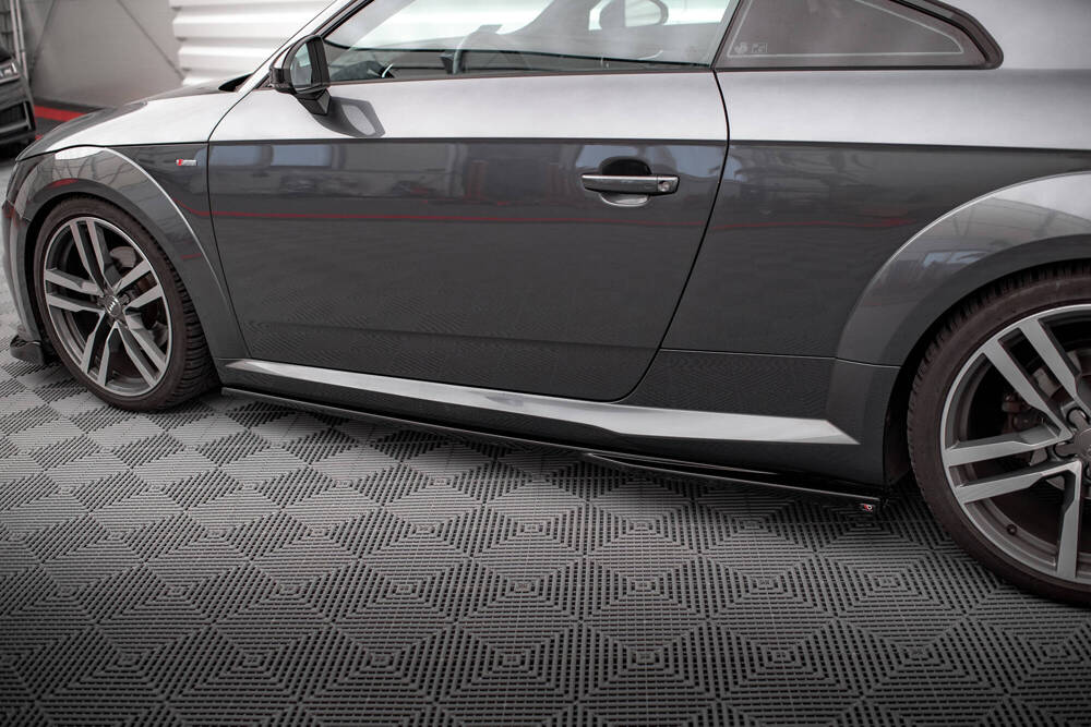 Zijskirts Audi TT S-Line / TTS 8S Maxton Glans Zwart
