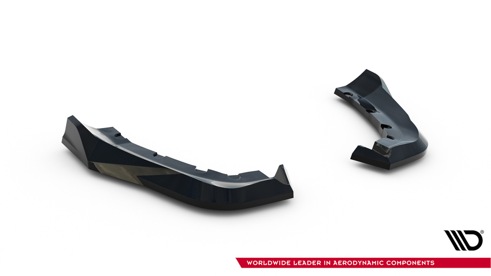 Achterzij Splitters Alfa Romeo Stelvio Mk1 V.2 Maxton Glans Zwart