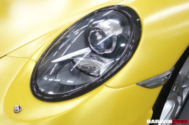 Porsche 911 991.1 Carrera/Targa S/4/4S Carbon Fiber Koplamp ring 2012-2015